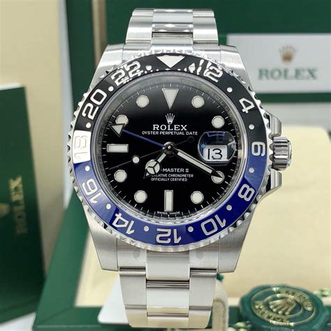 rolex gmt master 2 batman usato|rolex batman price chart.